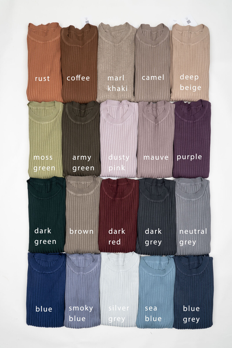 Női pulóver pulóver Basic nyakú bordás felsők tömör kötött pulóver hüvelykujj lyukkal