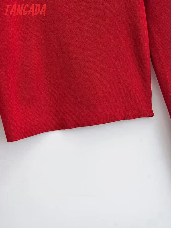 Tangada, 2023. gada rudens, ziema sievietēm, tievs, trikotāžas džemperis, sieviešu džemperi, 7D47