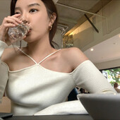 Sieviešu Crop džemperis Seksīgs no pleciem, plāni trikotāžas džemperi ar garām piedurknēm, adīts tops Y2k modes džemperis korejiešu ielas apģērbs