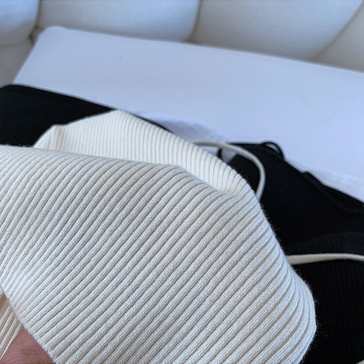 Sieviešu Crop džemperis Seksīgs no pleciem, plāni trikotāžas džemperi ar garām piedurknēm, adīts tops Y2k modes džemperis korejiešu ielas apģērbs