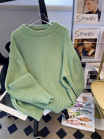 Syiwidii lielizmēra džemperi sievietēm trikotāžas džemperis pavasaris rudens ziema ar garām piedurknēm cēloņsakarības modes eleganti sieviešu brīvi džemperi