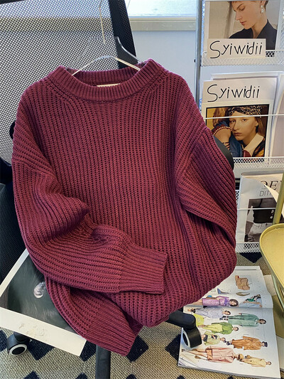 Syiwidii lielizmēra džemperi sievietēm trikotāžas džemperis pavasaris rudens ziema ar garām piedurknēm cēloņsakarības modes eleganti sieviešu brīvi džemperi