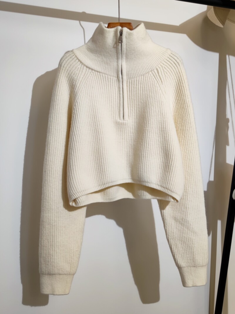 Liels džemperis ar rāvējslēdzēju priekšā ar garām piedurknēm, trikotāžas džemperis sievietēm, mājīgs džemperis tīņu meitenei rudens ziema, elegants trikotāža