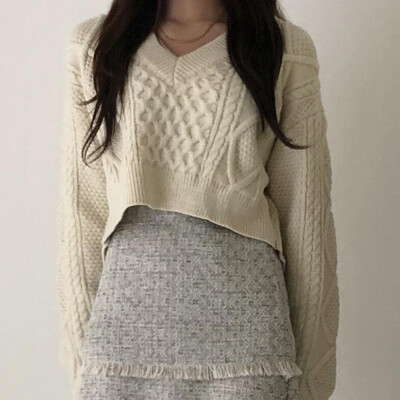 HELIAR Γυναικείο πουλόβερ με ραβδώσεις Πλάτη με κορδόνι με λαιμόκοψη μασίφ πουλόβερ Casual πλεκτό επίδεσμο κομμένο πουλόβερ για γυναίκες 2024 Φθινόπωρο Χειμώνας