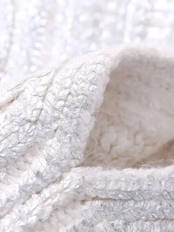 Metālisks bezpiedurkņu trikotāžas, apgriezts džemperis, sieviešu statīvs apkakle, slaida modes tamborēta pulovera veste High Street īsa veste