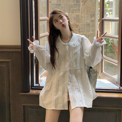 Sweet Lolita Trikotāžas džemperis Veste Sieviešu Kawaii Bunny Print Flower Princess Crop Tops Y2k Estētika Trikotāžas Mētelis Mīlīgs apģērbs