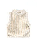 2023 TRAF naiste avatud kootud Crop Vest kampsun Vintage O kaelusega varrukateta naiste vest Šikk topid Mood Harajuku vabaajariided
