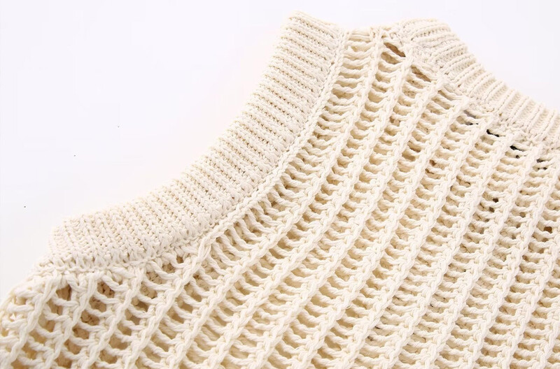 2023 TRAF pentru femei, tricot deschis, vestă, pulover, epocă, cu decolteu O, fără mâneci, vestă pentru femei, topuri șic, haine casual Harajuku