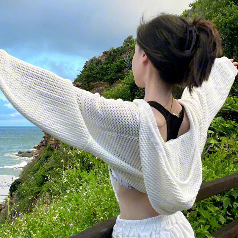 Sueter Mujer Skraćeni puloveri Ženski 2023 Ropa Mujer Y2k Topovi s kapuljačom Ležerni šik pleteni pulover Seksi ljetni džemper