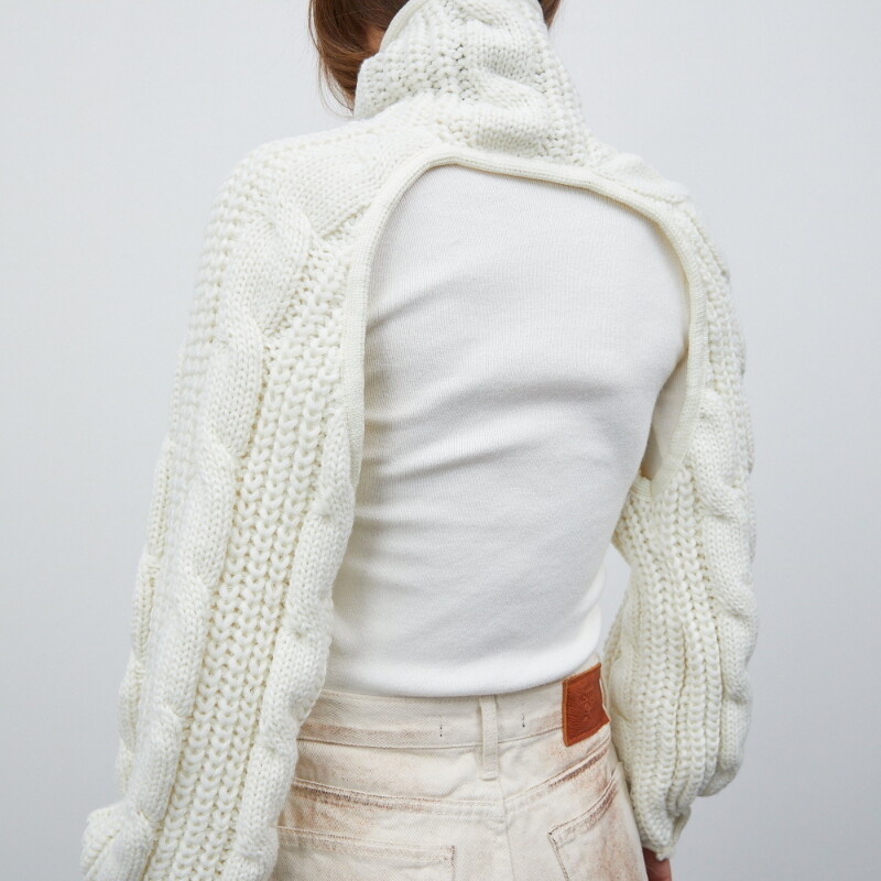 Dourbesty šiks plecu džemperis sievietēm ar garām piedurknēm bruņurupucis ar atvērtu priekšējo rāvējslēdzēju jaciņa trikotāžas džemperis, roku sildītājs, apgriezts topus