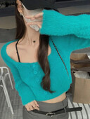 Pulovere Femei Sexy Slim De bază Confortabil Simplu Pur Casual Decupat All-match Stil coreean Moda Tender Toamna Pulover Fete fierbinți