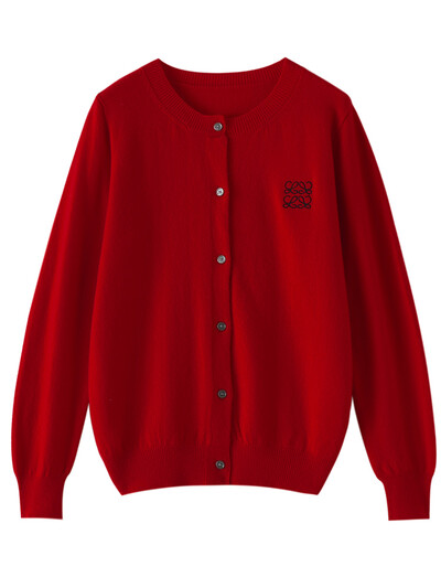 ADDONEE Női O-nyakú kardigán Preppy stílusú hosszú ujjú pulóver tavaszi őszre 100% merinó gyapjú kötöttáru koreai népszerű ruha