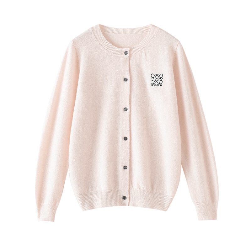 ADDONEE Női O-nyakú kardigán Preppy stílusú hosszú ujjú pulóver tavaszi őszre 100% merinó gyapjú kötöttáru koreai népszerű ruha