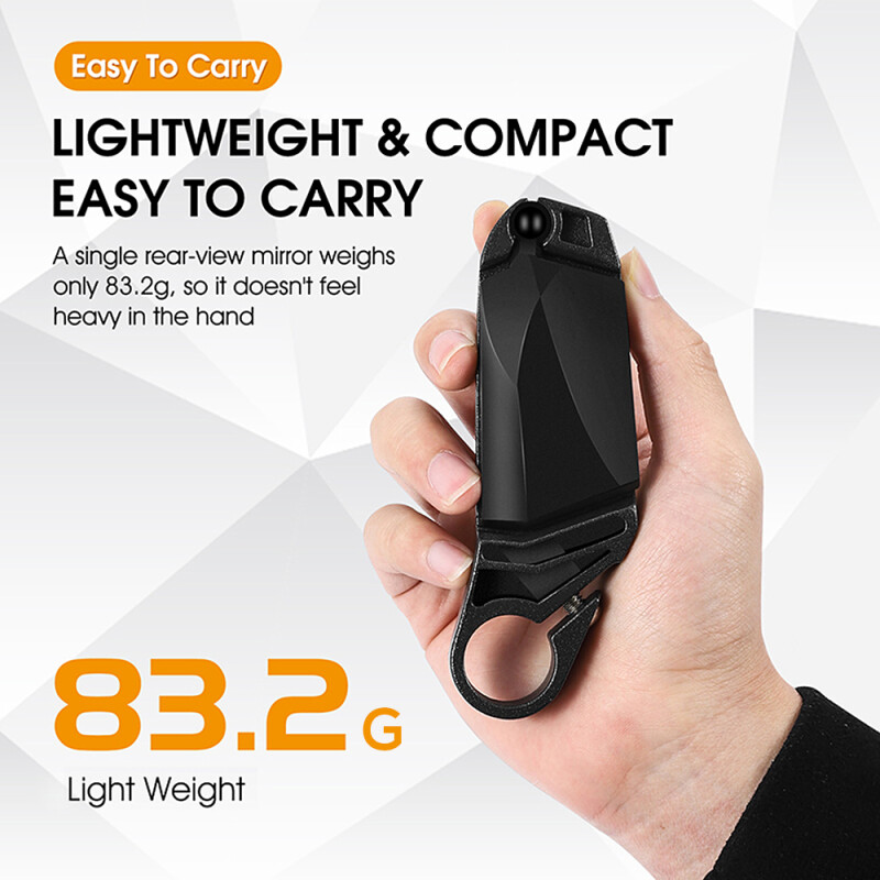 2gab Velosipēdu atpakaļskata spogulis Velosipēda spogulis salokāms 360 grādos rotējošs atpakaļskata spoguļi Stūres drošības spogulis