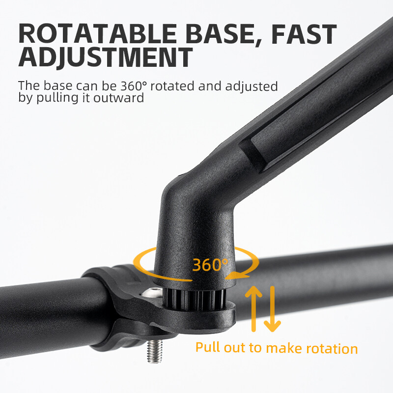 ROCKBROS bicikl, retrovizor, reflektor, podesivo rotirajuće zrcalo na upravljaču za brdski cestovni bicikl, motocikl, skuter, sigurnosni
