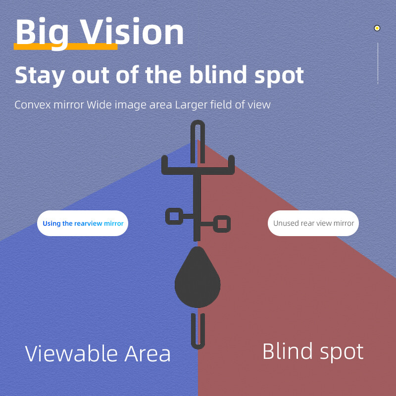 ROCKBROS velosipēda spogulis stūres aizmugurējā skata spogulis, regulējams plaša diapazona aizmugures skata atstarotājs Velosipēdu spoguļi Velosipēdu piederumi