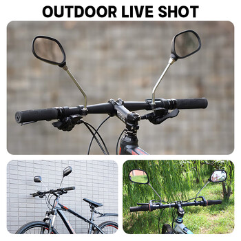 X-TIGER A Pair of Bicycle Rearview Mirror Universal Reflector Ρυθμιζόμενοι καθρέφτες ποδηλάτου Ηλεκτρικά σκούτερ Αξεσουάρ ποδηλάτου δρόμου