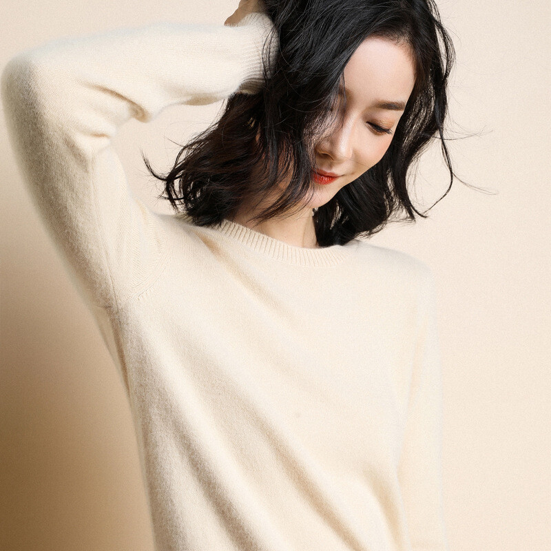 Jesen Zima 2024. Ženska pletena majica dugih rukava s O-izrezom Jednobojna uska donja košulja Korejski modni puloveri Pletena odjeća