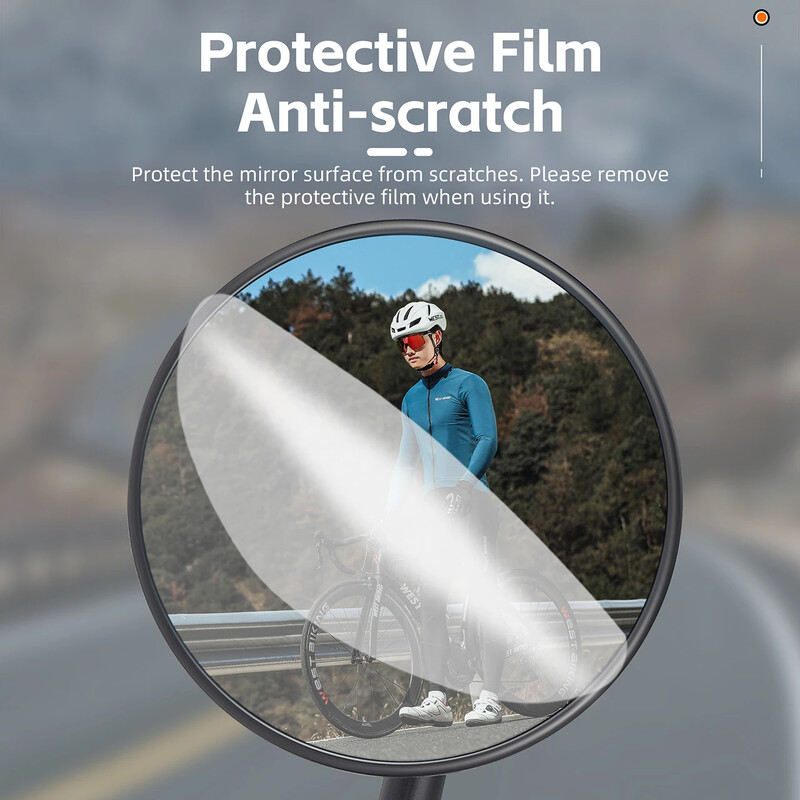 WEST BIKING Velosipēdu pretatspīduma atpakaļskata spogulis izliekts 360 spoguļa stūres gala pagarinājums riteņbraukšanas sānu spogulis MTB piederumi