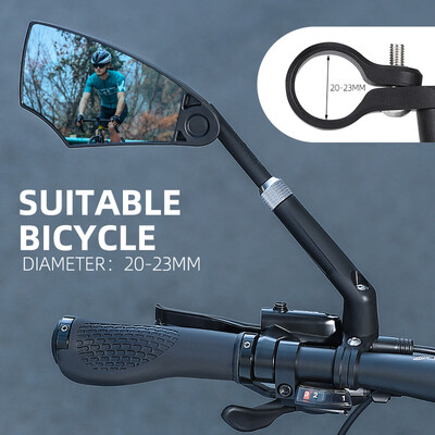 Oglindă anti-orbire pentru bicicletă Ghidon Spate Retrovizoare cu gamă largă de vedere din spate Reflectă oglindă pentru scuter electric Accesorii pentru biciclete