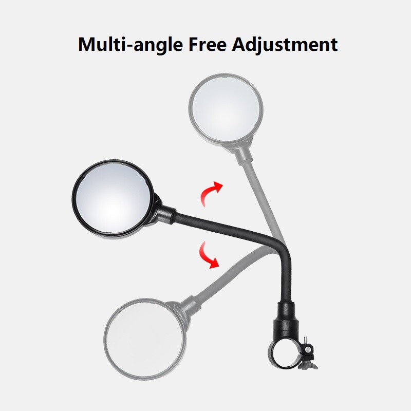 1/2Gb garie velosipēda atpakaļskata stūres spoguļi 360° kalnu šosejas motocikla motocikla saliekamā šļūtene regulējams atpakaļskata spogulis