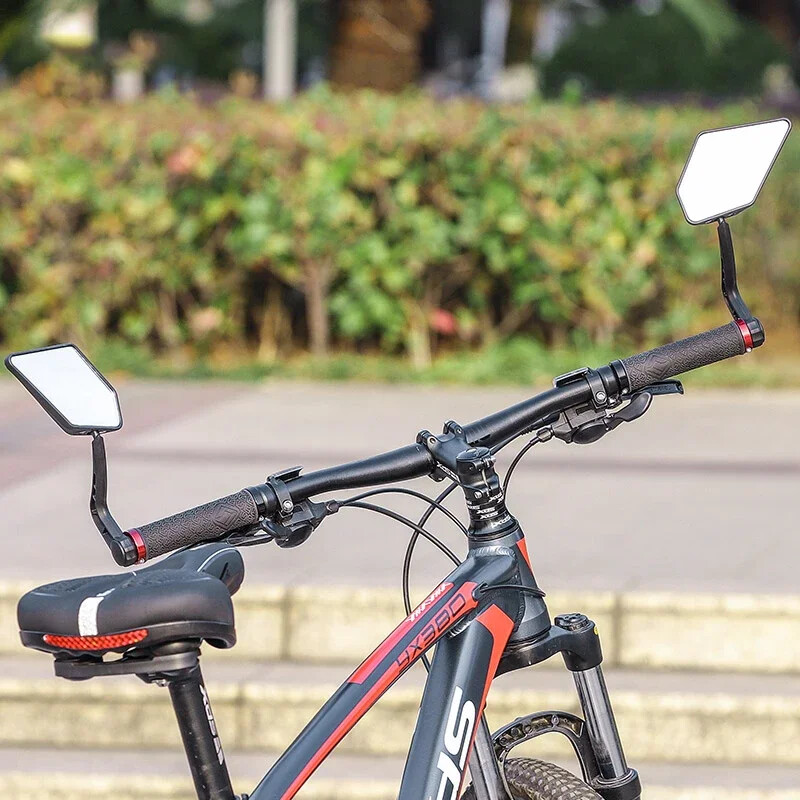 WEST BIKING Ogledalo za retrovizor bicikla Kraj upravljača Podesivo sigurnosno bočno ogledalo od 360 stupnjeva MTB City Bike Ogledalo za mrtvi kut