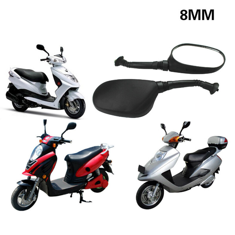 1 par lijevo/desno električnih retrovizora za bicikle Crni 3D 6 mm/8 mm Biciklistički prozirni retrovizor širokog raspona za retrovizore