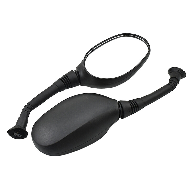 1 par lijevo/desno električnih retrovizora za bicikle Crni 3D 6 mm/8 mm Biciklistički prozirni retrovizor širokog raspona za retrovizore