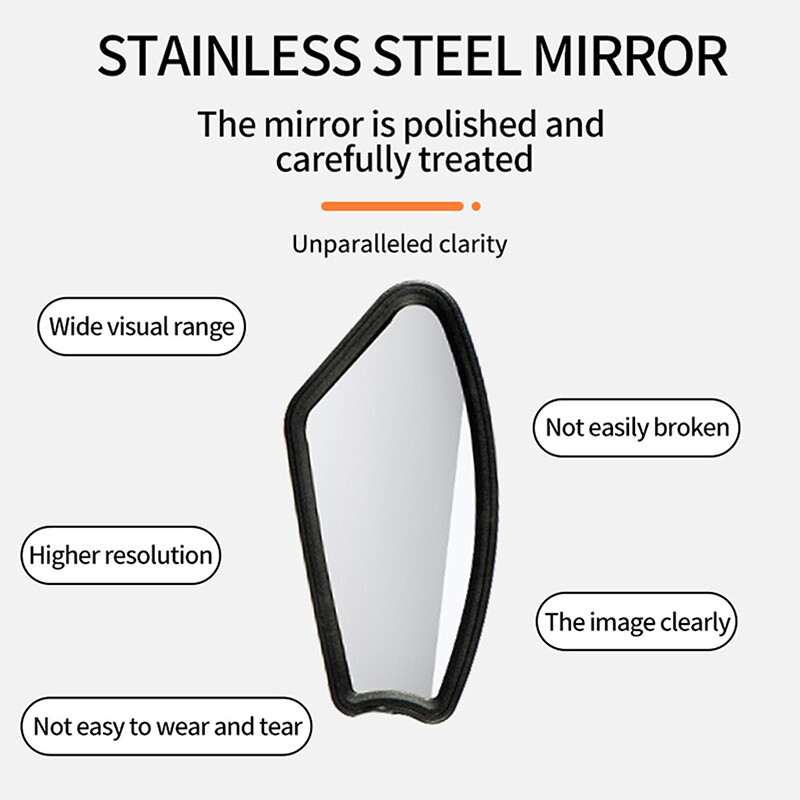 Upravljač bicikla Retrovizori Bicikl Biciklizam Reflektor za stražnji pogled širokog raspona Podesivi Ogledala za skuter Bicikl