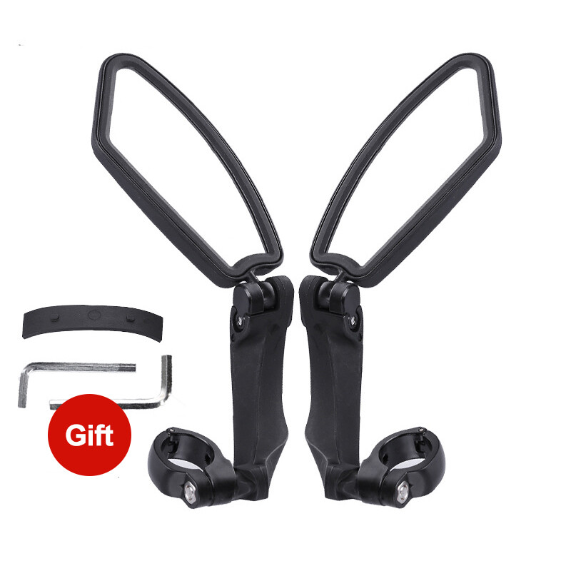 Oglindă retrovizoare pentru bicicletă Ajustare rotație 360 pentru reflector pentru bicicletă electronică Oglindă retrovizoare stanga dreapta cu o gamă largă de vedere spate