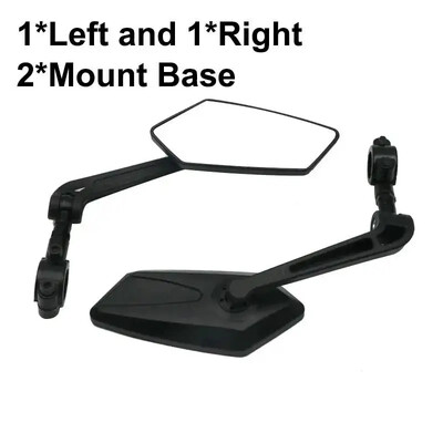 Velosipēda atpakaļskata spogulis Velosipēda velosipēda dzidrs, plaša diapazona aizmugurējais tēmēklis Atpakaļskata atstarotājs Regulējams stūres kreisais labais spogulis