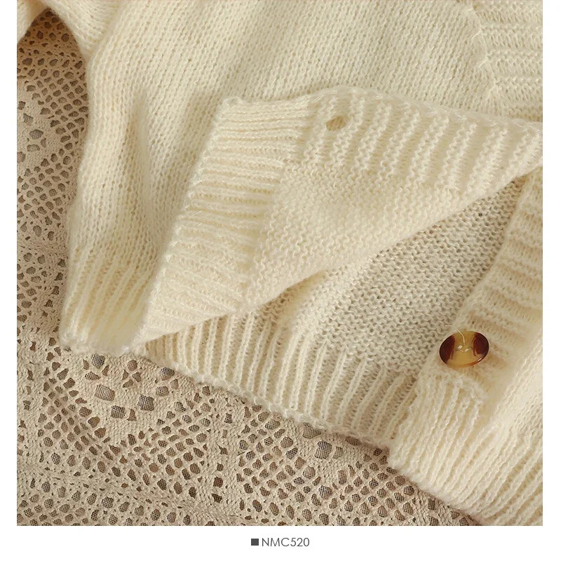 PTKPCC jauns rudens krāsains ziedu jaciņš ar aplikācijām sievietēm Mīksts, garš V veida kakla adīts Crop džemperis meitenei, mīksts trikotāža