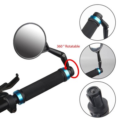 Oglinda retrovizoare Rotire cu unghi larg Universal Silicagel Mtb Accesorii pentru bicicleta de drum Oglinda retrovizoare reglabila