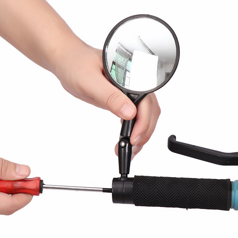 Atpakaļskata spogulis, pagriežams platleņķis, universāls silikagels Mtb šosejas velosipēdu piederumi, regulējams atpakaļskata spogulis