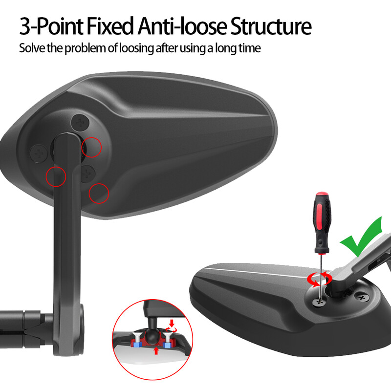 EasyDo velosipēda atpakaļskata spoguļa drošības atstarotājs riteņbraukšana MTB ceļa stūres gala spogulis HD platleņķa spoguļa velosipēda piederumi