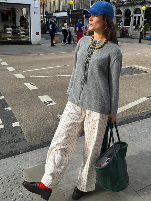 Cardigan tricot ocazional pentru femei cu gât rotund, cu mâneci lungi, pulover pentru femei, 2024, la modă de toamnă, tricotaje cu dantelă