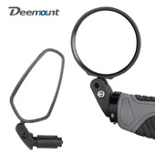 Oglindă universală pentru oglindă pentru bicicletă, montare la capăt, acrilic MTB, pentru bicicletă de drum, oglindă retrovizoare, reflector, unghi reglabil