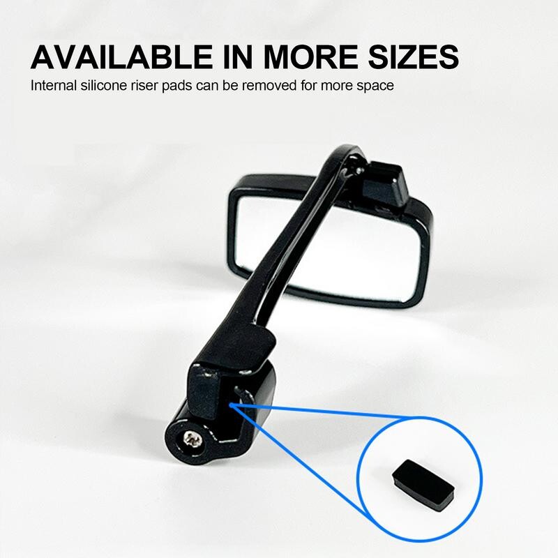 Bicicletă Ciclism Ochelari de călărie Oglindă retrovizoare Mini portabilă Montare pentru cască Oglinda retrovizoare Accesorii pentru ciclism