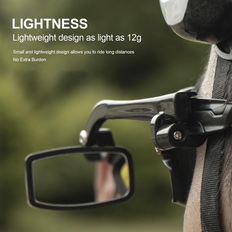 Bicicletă Ciclism Ochelari de călărie Oglindă retrovizoare Mini portabilă Montare pentru cască Oglinda retrovizoare Accesorii pentru ciclism