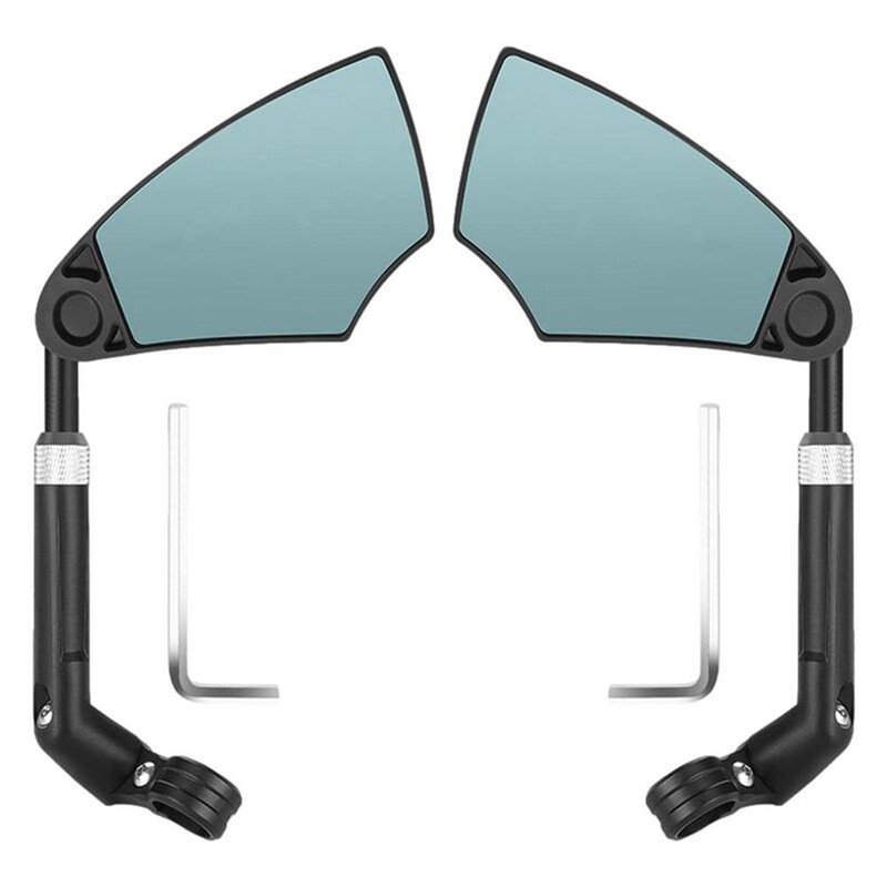 1gb pretatspīduma stūres velosipēda spogulis Velosipēda atpakaļskata spogulis 360° leņķī regulējams potītes velosipēda spogulis 0-1,97 collām