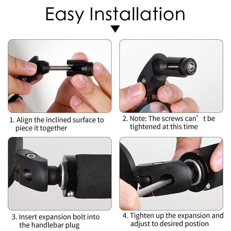 WEST BIKING 1/2 KOM Retrovizor za bicikle 360° širokokutni podesivi retrovizor za bicikle MTB Ogledala na upravljaču Dijelovi za biciklizam
