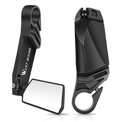 2vnt dviračio veidrodėlis dviračių galinio vaizdo veidrodėlis, sulankstomas 360 laipsnių kampu besisukantis galinio vaizdo dviračio veidrodėlis vairo saugos veidrodėlis