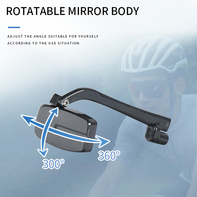 Velosipēdu braukšanas brilles atpakaļskata spogulis mini ķiveres atstarotājs spogulis vairākos leņķos regulējami velosipēda spoguļi velosipēda brilles