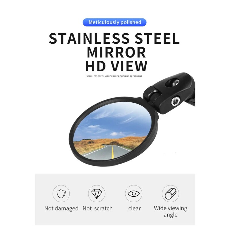 Ogledalo za cestovne bicikle Ogledalo za trkaće bicikle Ogledalo na upravljaču Fleksibilno sigurnosno trkaće retrovizori Podesivi retrovizori Neslomljivi