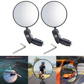 1/2 kom univerzalnog biciklističkog retrovizora, podesivog, rotirajućeg širokokutnog biciklističkog upravljača, stražnjeg pogleda za MTB dodatke za cestovne bicikle