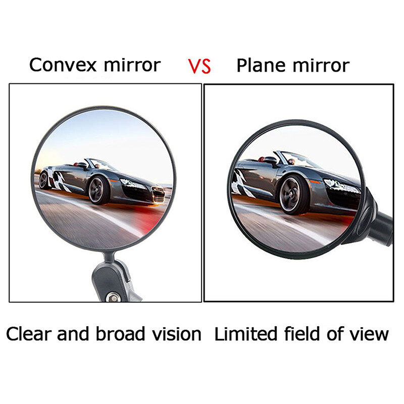 1/2 kom univerzalnog biciklističkog retrovizora, podesivog, rotirajućeg širokokutnog biciklističkog upravljača, stražnjeg pogleda za MTB dodatke za cestovne bicikle