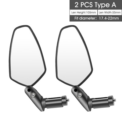 WEST BIKING Retrovizor za bicikle Biciklistički široki HD reflektori na upravljaču Ogledalo duga i kratka ručka za dodatke za MTB bicikle