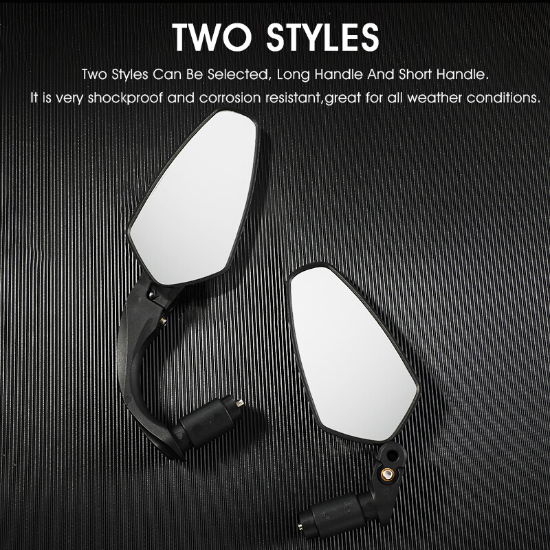 WEST BIKING Retrovizor za bicikle Biciklistički široki HD reflektori na upravljaču Ogledalo duga i kratka ručka za dodatke za MTB bicikle