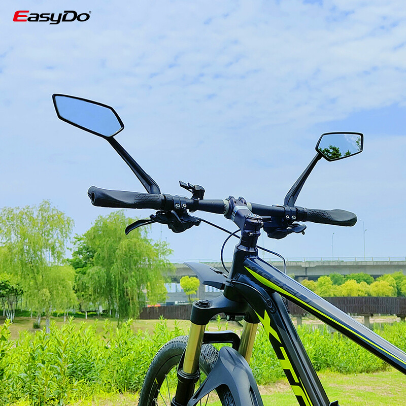 Oglindă retrovizoare pentru ghidon de bicicletă EasyDo, universală, reglabilă, pentru scuter stânga, oglindă pentru bicicletă electronică, gamă largă de ciclism