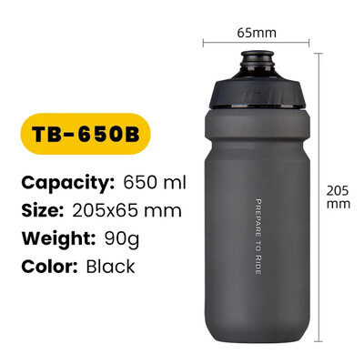 650/750 ml jalgratta veepudel Kaasaskantav MTB maanteejalgratta veepudeli hoidik pigistatav kruus Jooksmine ronimine Spordikeetja Jalgratta tass